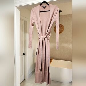 Express Mauve pink maxi cardigan